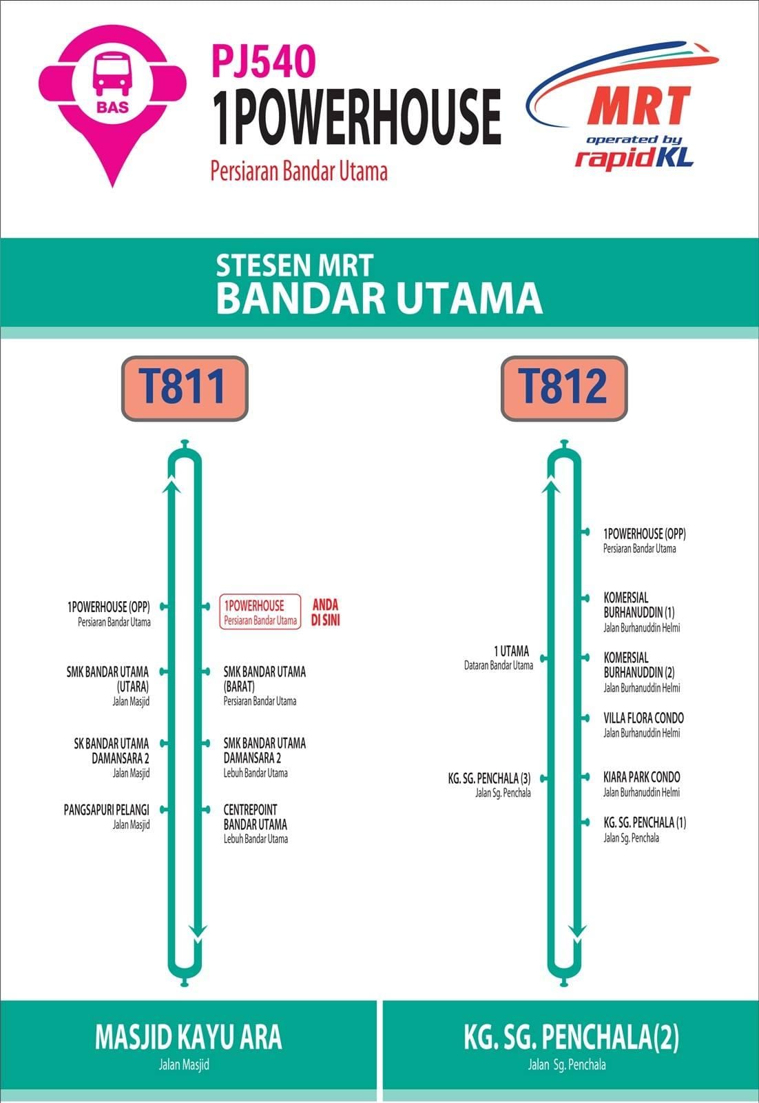 kuala lumpur të lirë autobus hartë