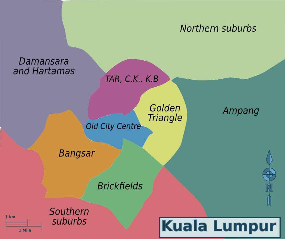 kuala lumpur qarkut në hartë
