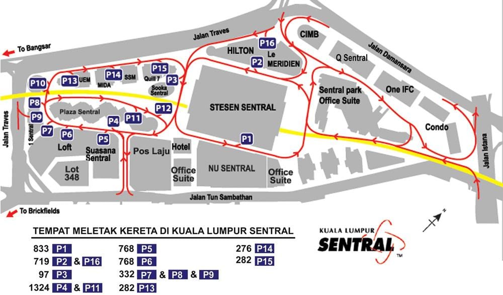 kuala lumpur sentral hartë