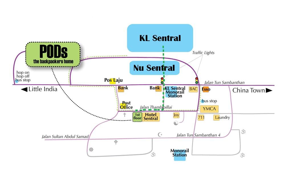 kuala lumpur stacioni i autobusave në hartë