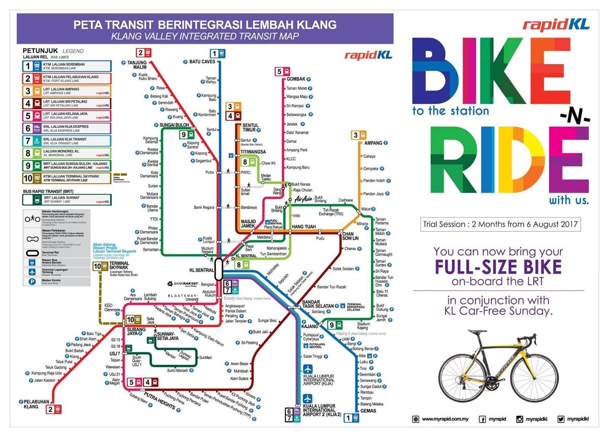 kuala lumpur të shpejtë transit hartë
