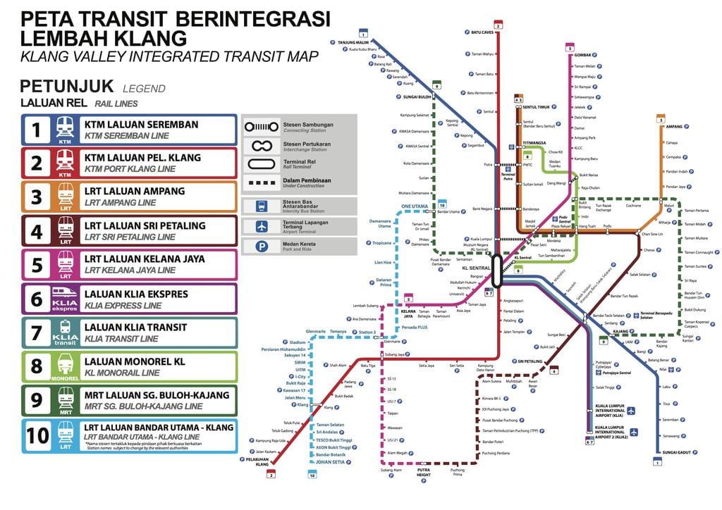 transporti publik hartë kuala lumpur