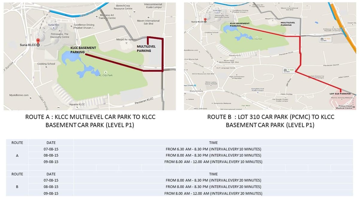 Harta e klcc parking