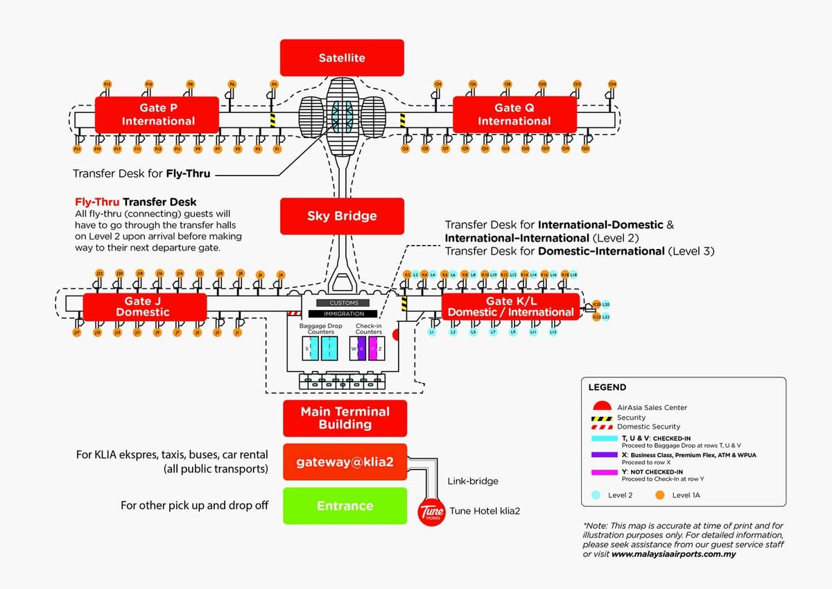 harta e klia2 aeroport