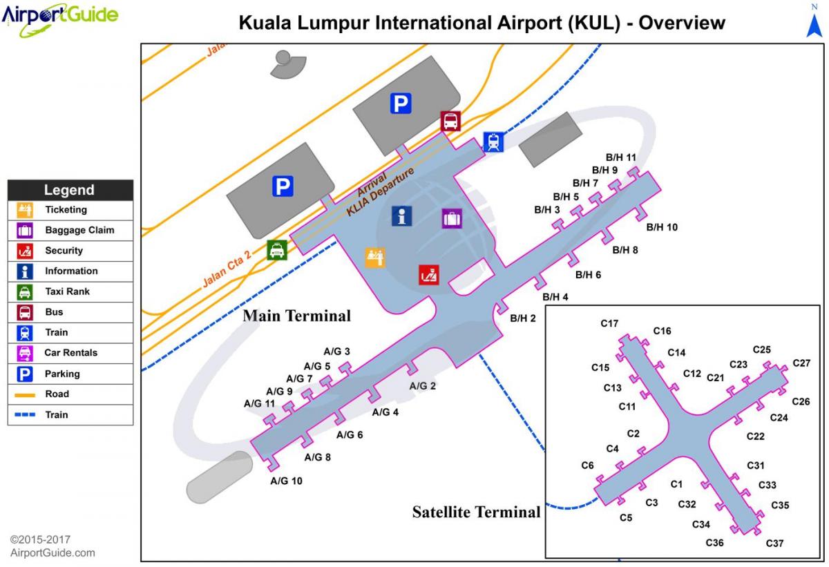 kuala lumpur international airport terminal hartë