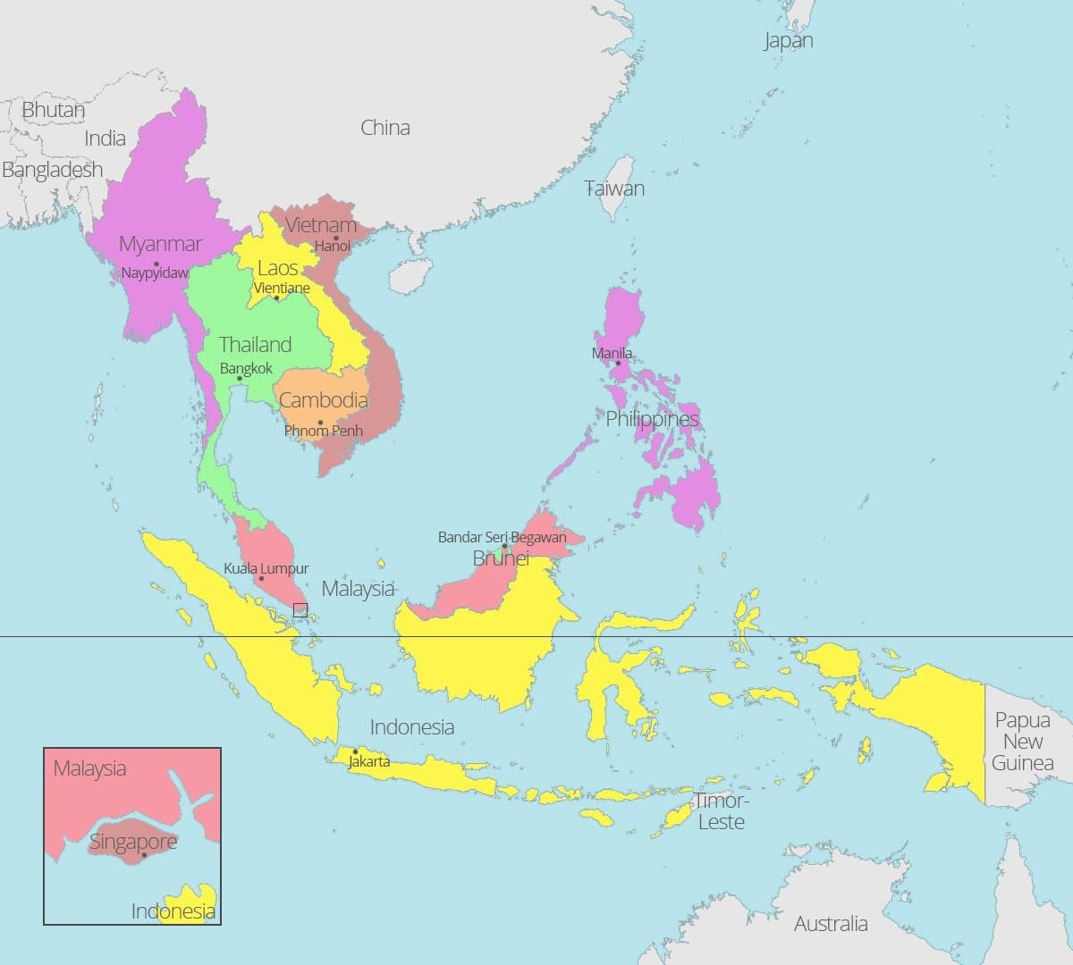 kuala lumpur vendndodhjen në hartë të botës