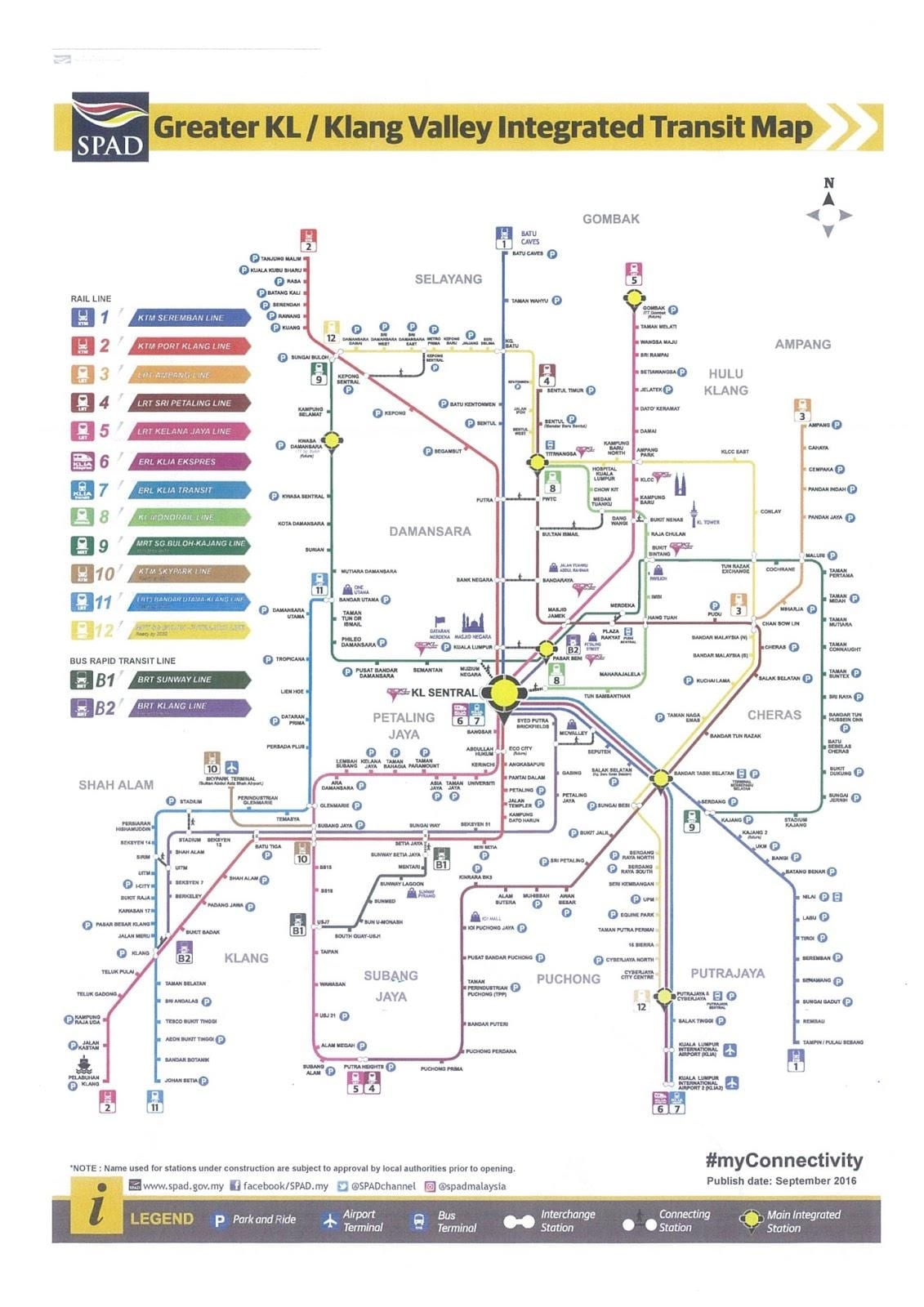 kuala lumpur transit hekurudhor hartë