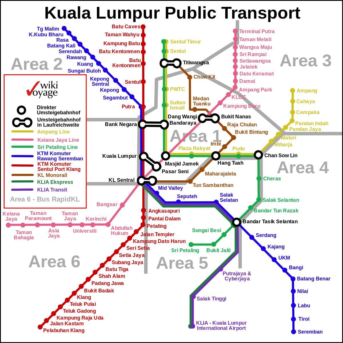 transporti publik kuala lumpur hartë