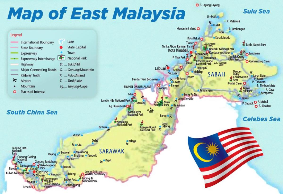 aeroportet në malajzi hartë