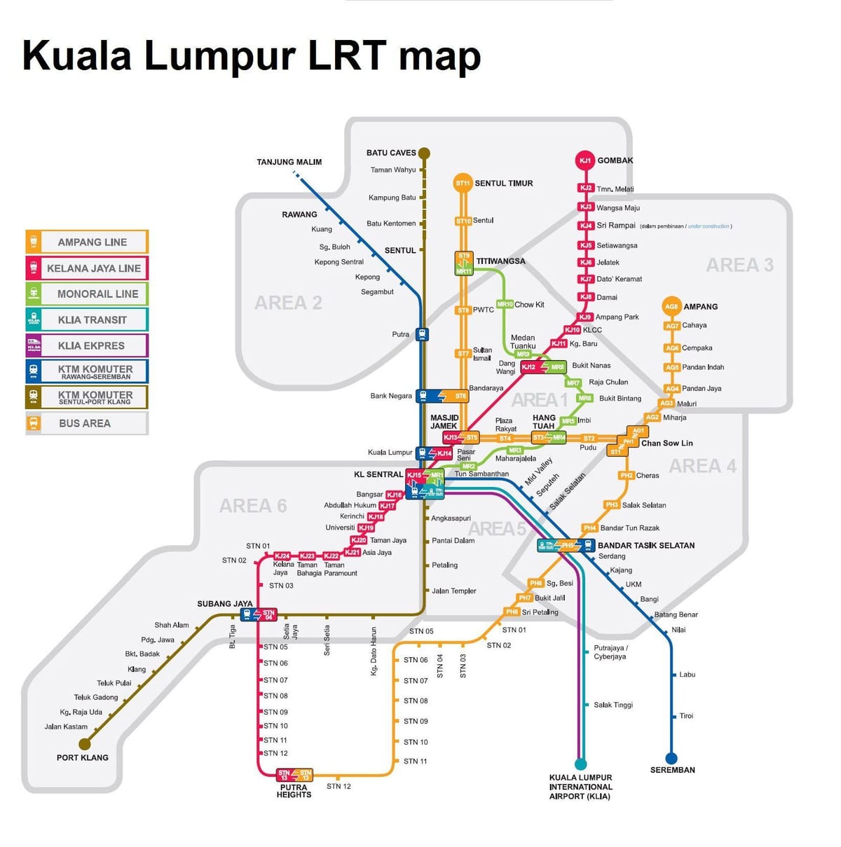treni harta e kuala lumpur