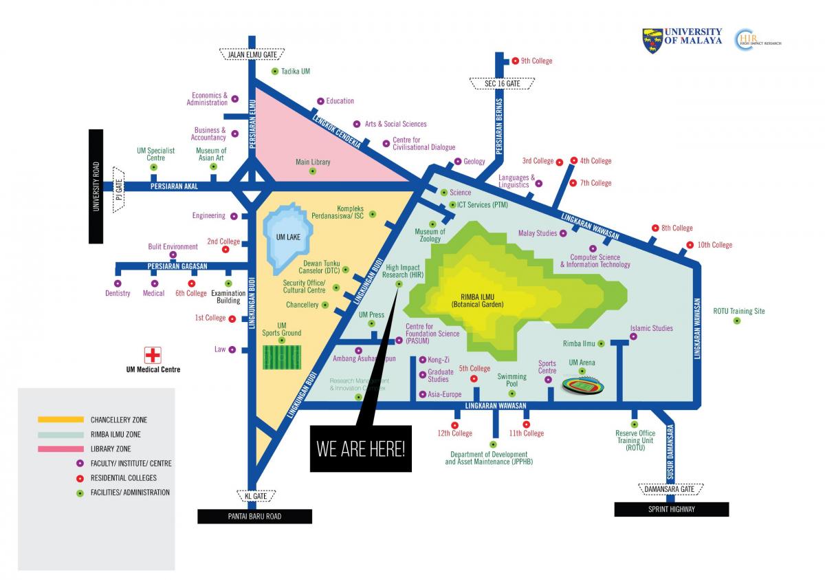 Harta e universitetit malaya