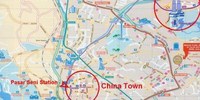 Chinatown në kuala lumpur hartë