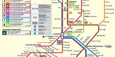 Lrt linjë hartë kuala lumpur