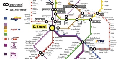 Kl sentral stacioni i trenit hartë