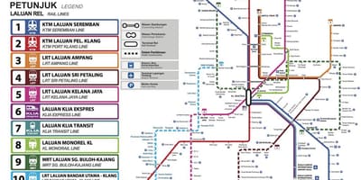 Transporti publik hartë kuala lumpur