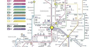 Kuala lumpur transit hekurudhor hartë