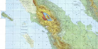 Harta e kuala lumpur topografike