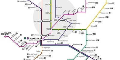Malajzi ri lrt rrugë hartë