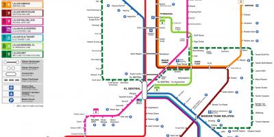 Harta e trenit të malajzi