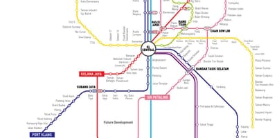 Kl tren rrugë hartë